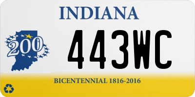 IN license plate 443WC