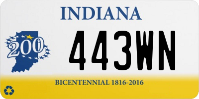 IN license plate 443WN