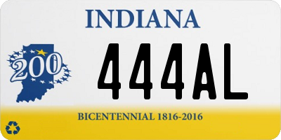 IN license plate 444AL
