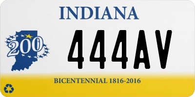 IN license plate 444AV