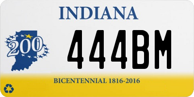 IN license plate 444BM