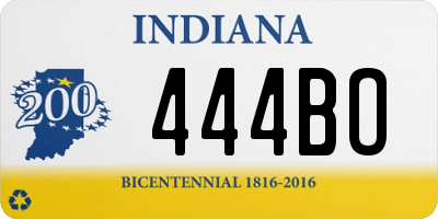 IN license plate 444BO