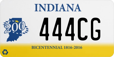 IN license plate 444CG