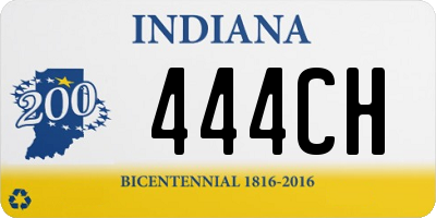 IN license plate 444CH