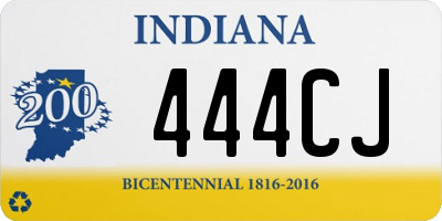 IN license plate 444CJ