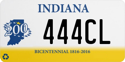 IN license plate 444CL