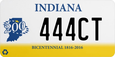 IN license plate 444CT