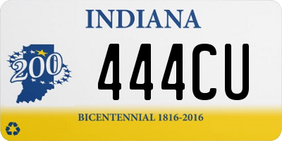 IN license plate 444CU