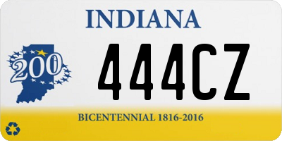 IN license plate 444CZ