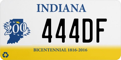 IN license plate 444DF