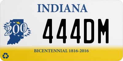 IN license plate 444DM