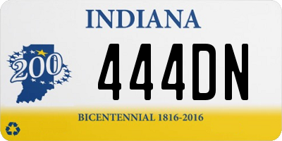 IN license plate 444DN