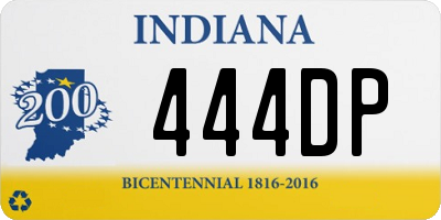 IN license plate 444DP