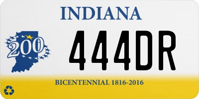 IN license plate 444DR