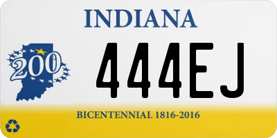 IN license plate 444EJ