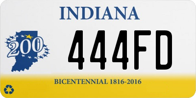 IN license plate 444FD