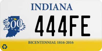 IN license plate 444FE