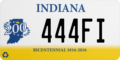 IN license plate 444FI