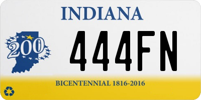 IN license plate 444FN