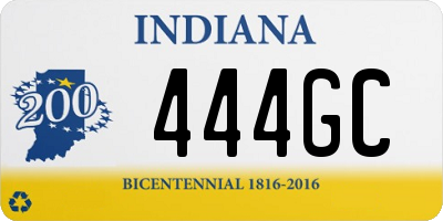 IN license plate 444GC