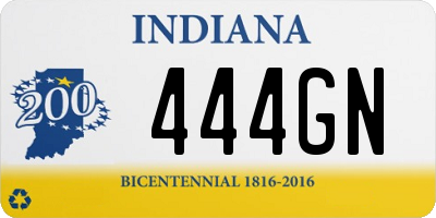 IN license plate 444GN