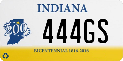 IN license plate 444GS