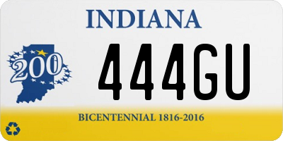 IN license plate 444GU