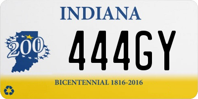 IN license plate 444GY