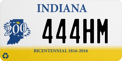 IN license plate 444HM