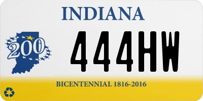 IN license plate 444HW