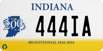 IN license plate 444IA