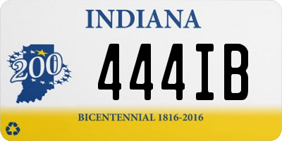 IN license plate 444IB