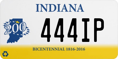 IN license plate 444IP