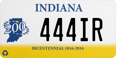 IN license plate 444IR