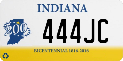 IN license plate 444JC