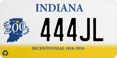 IN license plate 444JL