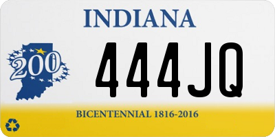 IN license plate 444JQ