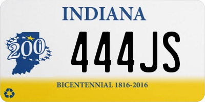 IN license plate 444JS