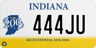 IN license plate 444JU