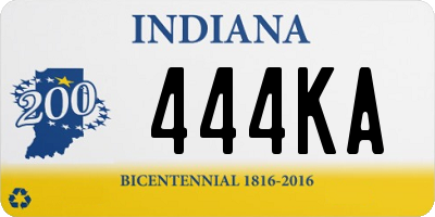 IN license plate 444KA