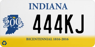 IN license plate 444KJ