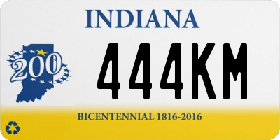 IN license plate 444KM