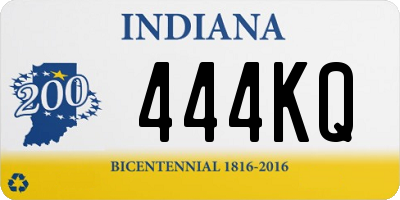 IN license plate 444KQ