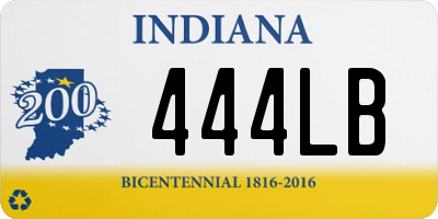 IN license plate 444LB