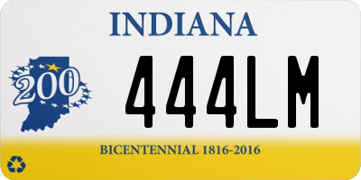 IN license plate 444LM