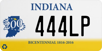 IN license plate 444LP