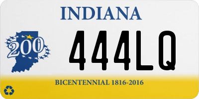 IN license plate 444LQ