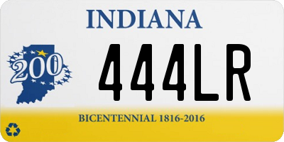 IN license plate 444LR