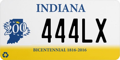 IN license plate 444LX