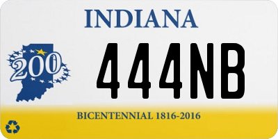 IN license plate 444NB